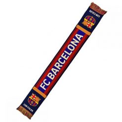 FC Barcelona szalik kibica knitted scarf. Niebieskie szaliki i kominy FC Barcelona, bez wzorów. Za 122.72 zł.