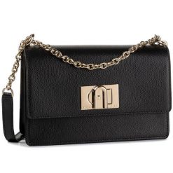 Torebka Furla. Czarne kopertówki Furla, bez wzorów, wizytowe, bez dodatków. Za 1,219.00 zł.