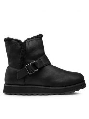 Skechers Śniegowce Cabin Feels 167246/BBK Czarny. Czarne śniegowce Skechers, bez wzorów, z materiału, bez zapięcia. Za 379.99 zł.