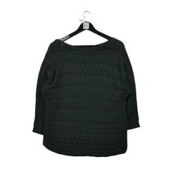 Damski czarny sweter. Czarne swetry Ralph Lauren, l, bez wzorów, z dzianiny, eleganckie, bez ramiączek. Za 59.60 zł.