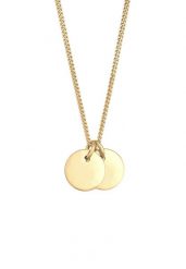 Elli Damski wisiorek płytka Geo Basic Trend ze srebra próby 925 Sterling Silver Naszyjniki 1 ct. Szare naszyjniki Elli, z materiału, srebrne. Za 268.99 zł.