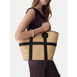 Torebka Badura. Brązowe shopper bag Badura, bez wzorów, bez dodatków. Za 279.99 zł.