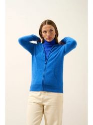 Just Cashmere Kaszmirowy kardigan "Debbie" w kolorze niebieskim rozmiar: XXL. Niebieskie swetry Just Cashmere, xxl, bez wzorów, z kaszmiru, bez ramiączek. Za 413.99 zł.