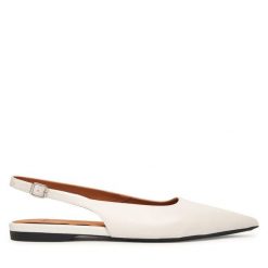 Baleriny Vagabond Shoemakers. Białe baleriny Vagabond Shoemakers, bez wzorów, bez obcasa, bez zapięcia. Za 449.99 zł.