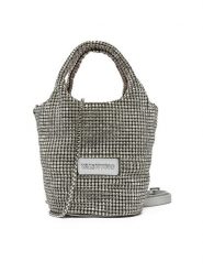 Valentino Torebka Nabilah VBS8FI04 Srebrny. Szare torebki klasyczne Valentino, bez wzorów, ze skóry, bez dodatków. Za 389.99 zł.