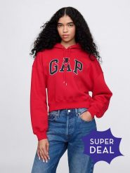 GAP Bluza w kolorze czerwonym rozmiar: XL. Czerwone bluzy GAP, xl, bez wzorów, bez ramiączek, z kapturem. Za 66.00 zł.