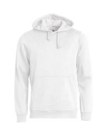 Clique Basic Hoody bluza z kapturem unisex — materiał antymechacący – white. Białe bluzy CLIQUE, l, bez wzorów, z bawełny, z kapturem. Za 174.92 zł.