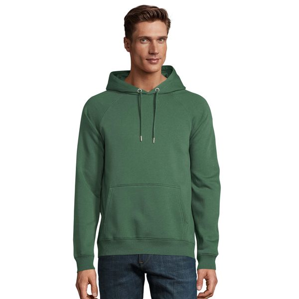 Bluza Z Kapturem Dla Dorosłych Unisex Stellar. Zielone bluzy SOL'S, s, bez wzorów, sportowe, bez ramiączek, z kapturem. Za 157.99 zł.