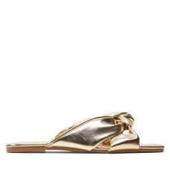 Klapki ONLY Shoes. Żółte klapki ONLY SHOES, bez wzorów, bez obcasa, bez zapięcia. Za 79.99 zł.