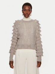 TWINSET Sweter 242TP3101 Szary Loose Fit. Szare swetry Twinset, xs, bez wzorów, z syntetyku, bez ramiączek. Za 549.99 zł.