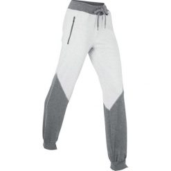 Spodnie sportowe, długie bonprix kremowo-szary melanż. Spodnie dresowe marki bonprix. Za 79.99 zł.