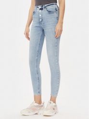 Calvin Klein Jeans Jeansy J20J222145 Niebieski Super Skinny Fit. Niebieskie jeansy Calvin Klein Jeans, bez wzorów, z bawełny. Za 339.99 zł.