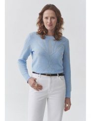 TATUUM Sweter w kolorze błękitnym rozmiar: L. Niebieskie swetry Tatuum, l, bez wzorów, bez ramiączek. Za 144.24 zł.