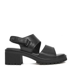 Sandały G-Star. Czarne sandały G-Star, bez wzorów, retro, bez obcasa, na słupku, bez zapięcia. Za 154.99 zł.