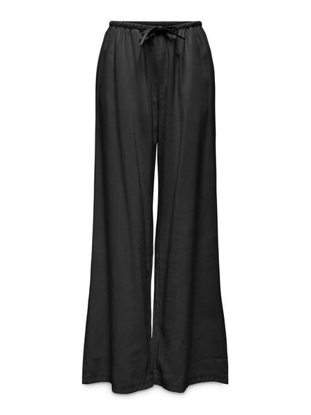 ONLY Spodnie materiałowe Laris 15364313 Czarny Relaxed Fit. Czarne spodnie materiałowe ONLY, bez wzorów, z materiału. Za 119.99 zł.