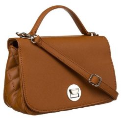 Karmelowa torebka damska crossbody ze srebrnymi okuciami - David Jones. Szare torebki klasyczne David Jones, bez wzorów, ze skóry ekologicznej, eleganckie, bez dodatków. Za 87.50 zł.