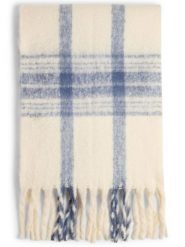Vila szalik z frędzlami - VIMimi Kobiety biały|niebieski, ONE SIZE. Białe szaliki i kominy Vila, bez wzorów. Za 44.95 zł.