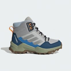 Buty Terrex Ax4r Mid Hiking. Niebieskie buty trekkingowe adidas, z materiału, bez zapięcia. Za 279.00 zł.