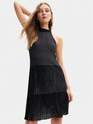 Desigual Sukienka letnia Mirna 24SWVF06 Czarny Regular Fit. Czarne sukienki Desigual, s, bez wzorów, z wiskozy, bez kołnierzyka, bez ramiączek. Za 309.99 zł.