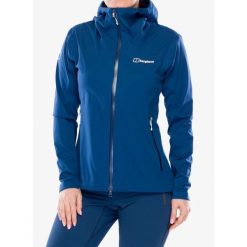 Kurtka softshell damska Berghaus Ridge-Roamer 3L Softshell Jacket. Niebieskie kurtki przejściowe sportowe Berghaus, l, bez wzorów, z softshellu, bez kaptura, trekkingowe. Za 790.99 zł.