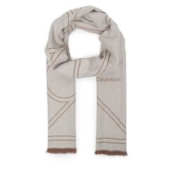 Szal Calvin Klein. Białe szaliki i kominy Calvin Klein, bez wzorów. Za 249.99 zł.