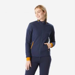 Polar turystyczny damski Quechua MH500 mountain. Niebieskie bluzy z polaru QUECHUA, na zimę, m, bez wzorów, z polaru, trekkingowe. W wyprzedaży za 149.99 zł.