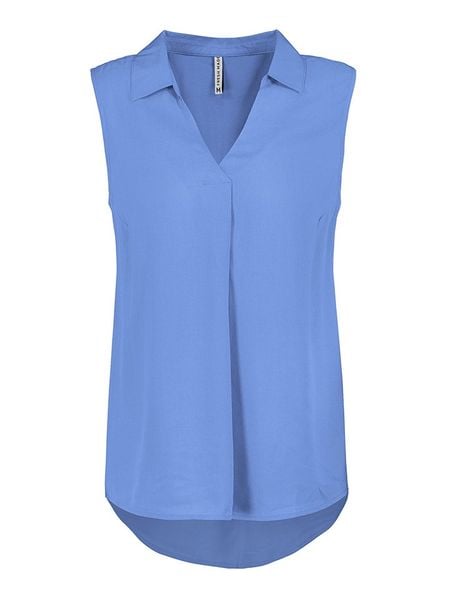 Fresh Made Bluzka w kolorze niebieskim rozmiar: S. Niebieskie bluzki Fresh Made, s, bez wzorów, z wiskozy, klasyczne, bez kołnierzyka, bez ramiączek. Za 43.99 zł.