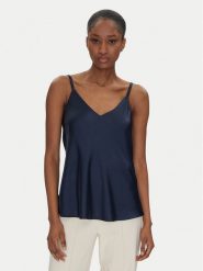 Rinascimento Top CFC0122601003 Granatowy Regular Fit. Niebieskie topy Rinascimento, xl, bez wzorów, z syntetyku, bez kołnierzyka, bez ramiączek. Za 159.99 zł.
