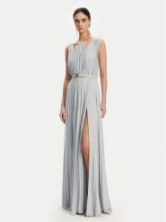 Elisabetta Franchi Sukienka wieczorowa AB-R21-52E2 Błękitny Regular Fit. Niebieskie sukienki Elisabetta Franchi, bez wzorów, z wiskozy, wizytowe, bez kołnierzyka, bez ramiączek. Za 3,269.00 zł.