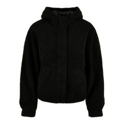 Krótka Kurtka Damska Sherpa. Czarne kurtki Urban Classics, xl, bez wzorów, bez kaptura. Za 220.99 zł.