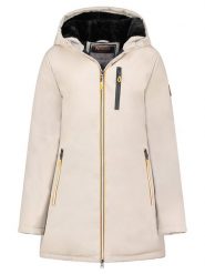 Geographical Norway Parka "Cassim" w kolorze kremowym rozmiar: XXL. Brązowe płaszcze Geographical Norway, xxl, bez wzorów, bez kaptura. Za 215.21 zł.