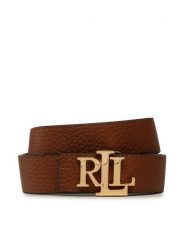 Lauren Ralph Lauren Pasek Damski 412912039002 Brązowy. Brązowe paski Lauren Ralph Lauren, bez wzorów, ze skóry. Za 296.99 zł.