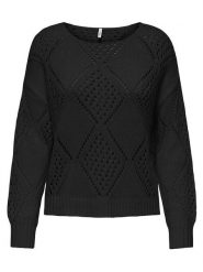 ONLY Sweter w kolorze czarnym rozmiar: XL. Czarne swetry ONLY, xl, bez wzorów, bez ramiączek. Za 104.89 zł.