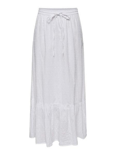 ONLY Spódnica w kolorze białym rozmiar: XS. Białe spódnice ONLY, na co dzień, xs, bez wzorów, z bawełny, maxi, proste. Za 56.79 zł.