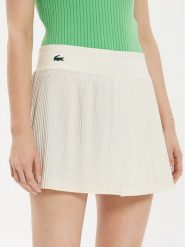 Lacoste Spódnica plisowana JF7475 Écru Regular Fit. Spódnice Lacoste, bez wzorów, z syntetyku, plisowane. Za 289.99 zł.