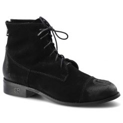 Czarne Botki Carinii Damskie Wygodne Buty Skórzane. Czarne botki Carinii, bez wzorów, z jeansu, biznesowe, bez obcasa, na płaskiej podeszwie, bez zapięcia. Za 279.00 zł.
