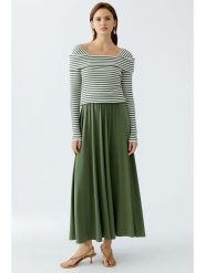 Oui Spódnica w kolorze khaki rozmiar: 44. Brązowe spódnice Oui, na co dzień, bez wzorów, maxi, proste. Za 165.99 zł.