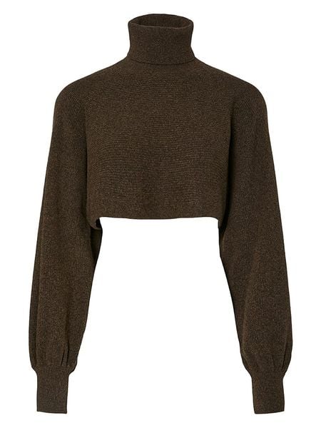 Pieces Golf w kolorze khaki rozmiar: M. Brązowe swetry Pieces, m, bez wzorów, bez ramiączek. Za 101.23 zł.