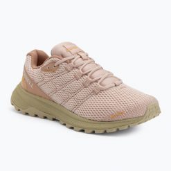 Buty do biegania damskie Merrell Fly Strike. Czerwone buty do biegania Merrell, bez wzorów, bez zapięcia, do biegania. Za 399.99 zł.