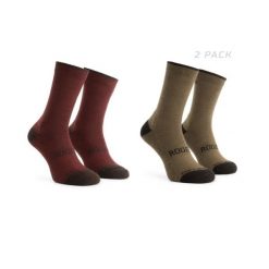 Skarpetki zimowe unisex Rogelli Merino z owczej wełny 2-pack. Brązowe skarpetki Rogelli, bez wzorów, z elastanu. Za 76.00 zł.