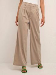 Karen by Simonsen Spodnie materiałowe Herta 10104253 Beżowy Straight Fit. Brązowe spodnie materiałowe Karen by Simonsen, bez wzorów, z materiału. Za 349.99 zł.