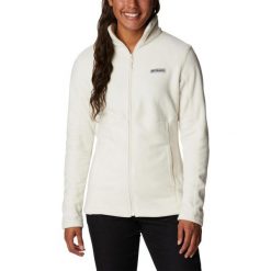 Bluza turystyczna damskie Basin Trail III Full Zip. Niebieskie bluzy Columbia, na zimę, s, bez wzorów, z polaru, bez kaptura, trekkingowe. Za 269.00 zł.