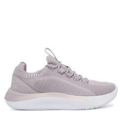 Buty na siłownię Under Armour. Szare buty treningowe Under Armour, bez wzorów, bez zapięcia, na fitness i siłownię. Za 329.99 zł.