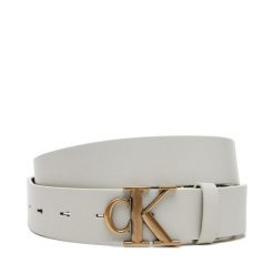 Pasek Damski Calvin Klein Jeans. Białe paski Calvin Klein Jeans, bez wzorów, z jeansu. Za 169.99 zł.