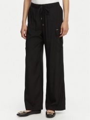 Liu Jo Beachwear Spodnie materiałowe VA6034 T2920 Czarny Relaxed Fit. Czarne spodnie materiałowe Liu Jo Beachwear, bez wzorów, z materiału. Za 599.99 zł.