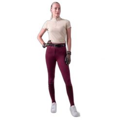 Damskie legginsy jeździeckie o średniej przyczepności PS of Sweden Katja. Czerwone legginsy PS OF SWEDEN, bez wzorów. Za 395.50 zł.