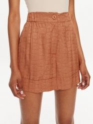 TWINSET Szorty materiałowe 241TT2241 Pomarańczowy Loose Fit. Brązowe szorty Twinset, bez wzorów, z materiału. Za 1,159.00 zł.