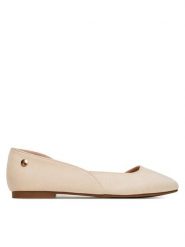 DeeZee Baleriny 9-830-B Beżowy. Brązowe baleriny DeeZee, bez wzorów, z materiału, bez obcasa, bez zapięcia. Za 89.99 zł.