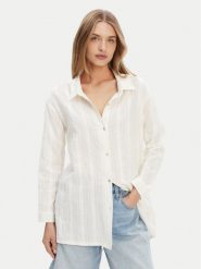 Roxy Koszula ERJX603447 Écru Relaxed Fit. Koszule Roxy, l, bez wzorów, z bawełny, bez kołnierzyka, bez ramiączek. Za 209.99 zł.