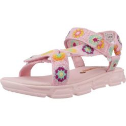 Sandały PABLOSKY 986170P Rose. Czerwone sandały Pablosky, bez wzorów, z tkaniny, sportowe, bez obcasa, bez zapięcia. Za 189.99 zł.